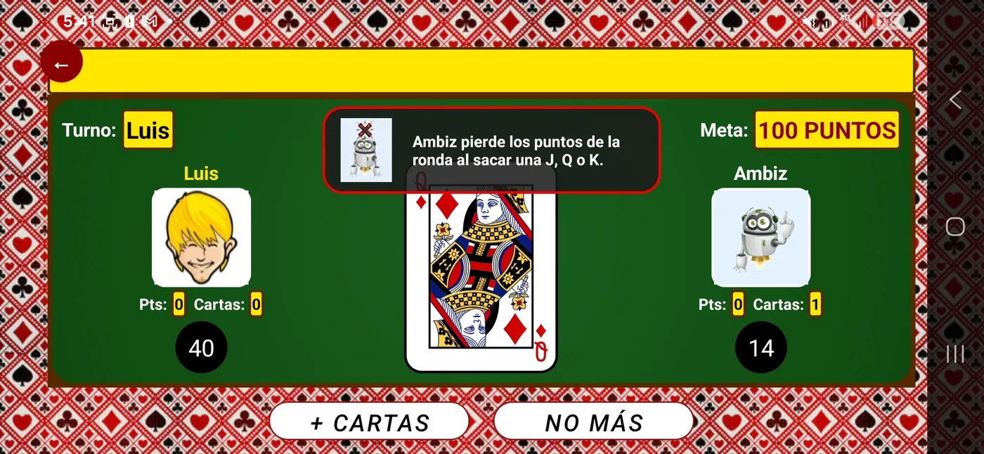 Apps Captura de pantalla de Ambiz, juego de cartas para Android