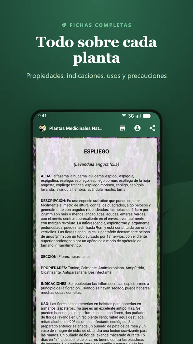 Inicio Captura de pantalla de Plantas Medicinales Naturales, app para Android