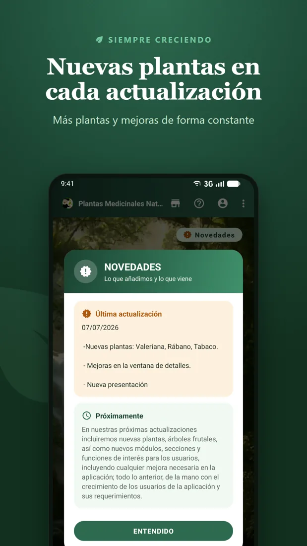 Plantas Medicinales Naturales Captura de pantalla de Plantas Medicinales Naturales, app para Android