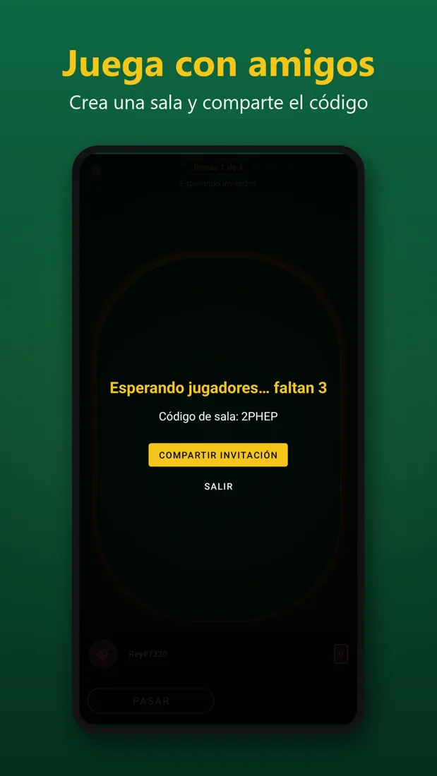 Apps Captura de pantalla de Rey Basura, juego de cartas multijugador para Android