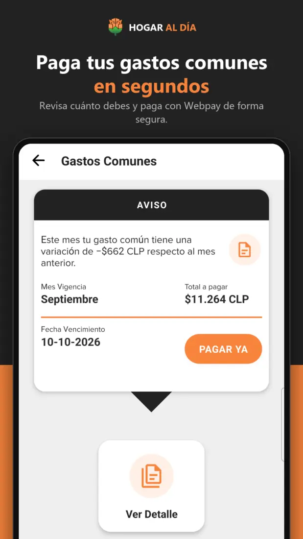 Apps Captura de pantalla de Hogar al Día, app para comunidades y condominios